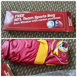 Vintage 1985 Winston Cigarettes Washington Redskins Promo Team Sports Bag NEW T7